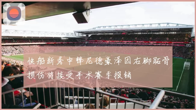 快船新秀中锋尼德豪泽因右脚跖骨损伤将接受手术赛季报销